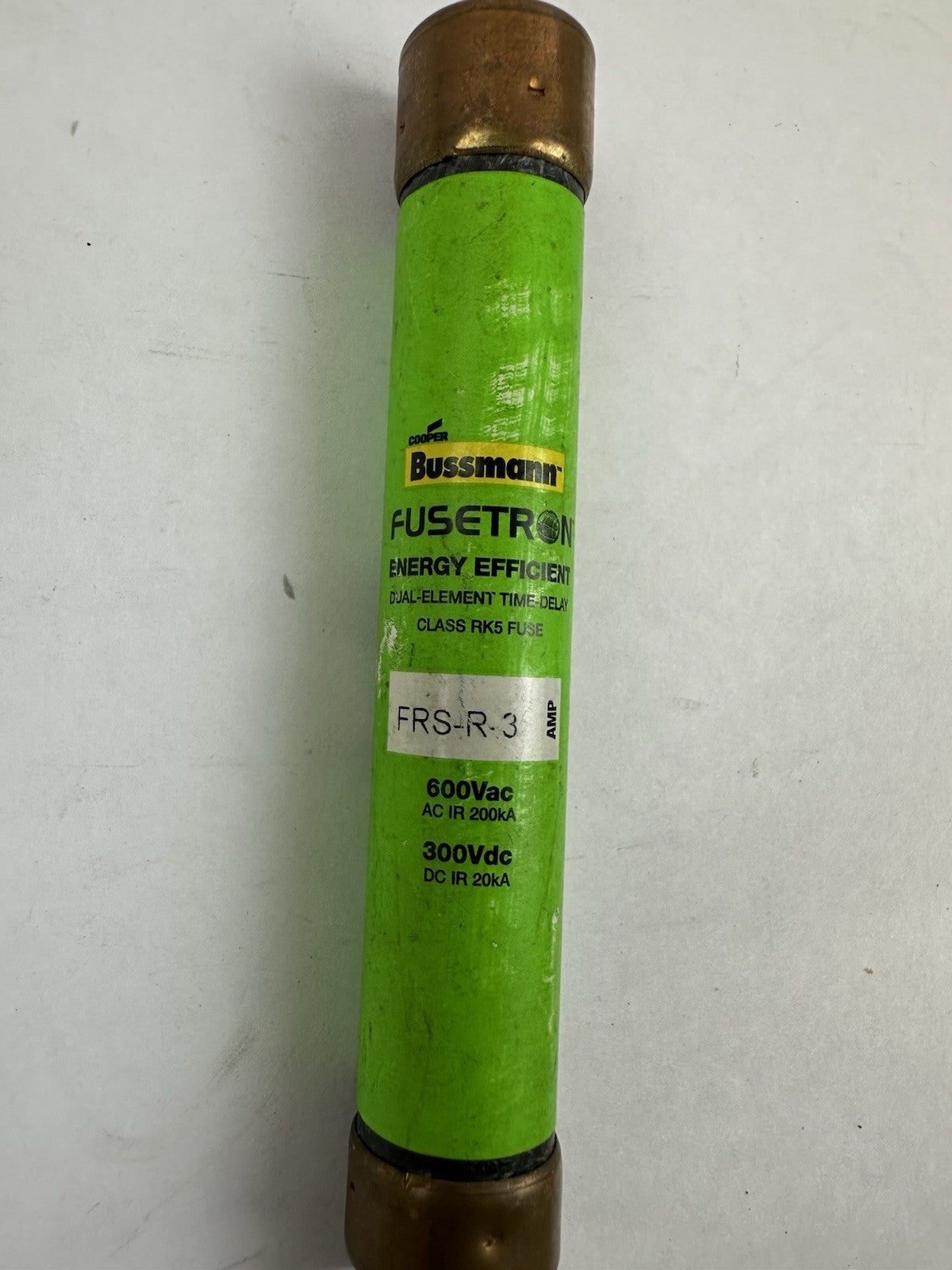 COOPER BUSSMANN FRS-R-3 3A FUSETRON TIME-DELAY CLASS RK5 600V FUSE LOT OF 4