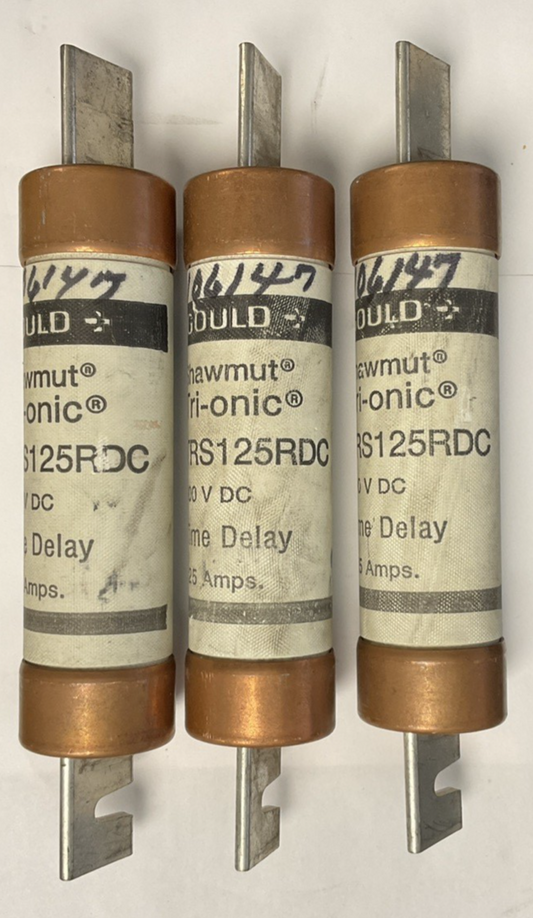 GOULD TRS125RDC TIME DELAY FUSE 125A 600VDC