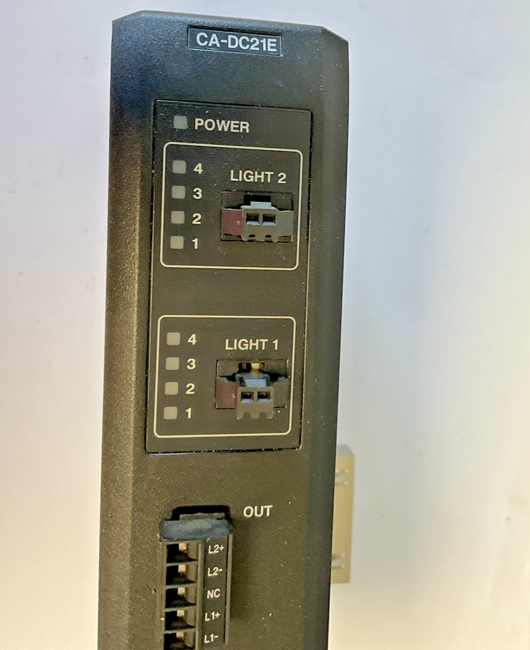 KEYENCE CA-DC21E ILLUMINATION CONTROLLER MODULE