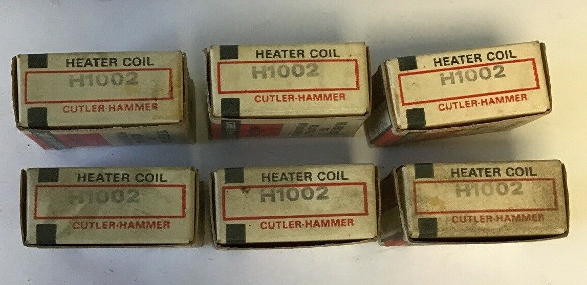 CUTLER HAMMER H1002 ADJ. OVERLOAD RELAY HEATER COIL ***LOTOF6***