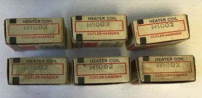 CUTLER HAMMER H1002 ADJ. OVERLOAD RELAY HEATER COIL ***LOTOF6***
