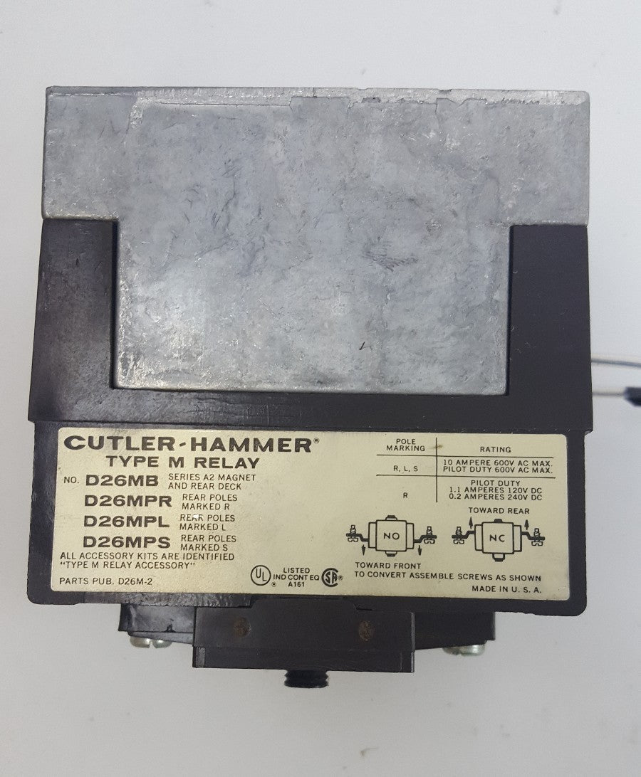 Cutler Hammer D26MB Type M Relay