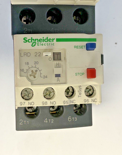 SCHNEIDER ELECTRIC LC1 D25 W/ LRD 22 CONTACTOR