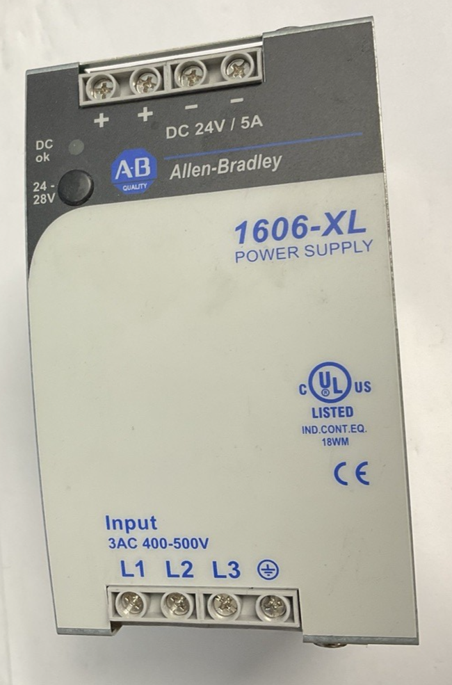 ALLEN BRADLEY 1606-XL120E-3 POWER SUPPLY SER.A 500V 50-60HZ