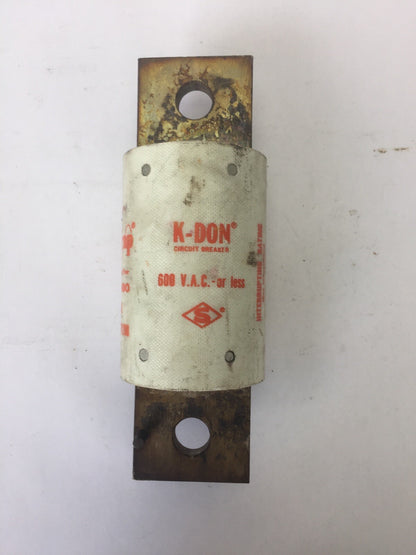 SHAWMUT A4BY1200 AMP-TRAP CURRENT LIMITING FUSE TYPE 55L 1200AMP 600VAC K-DON