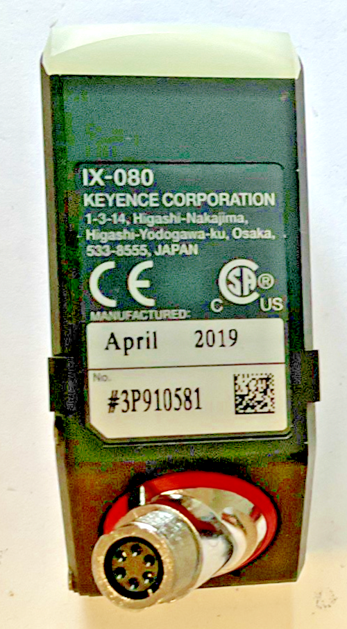 KEYENCE IX-080 LASER SENSOR HEAD 0.95MW 660MM