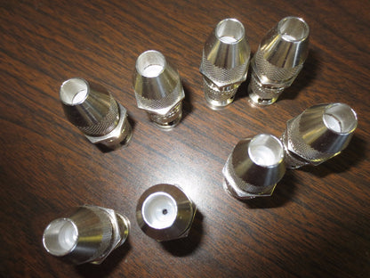 BNC CONNECTOR (?) - TAPERED END - NEW SURPLUS - LOT of 8