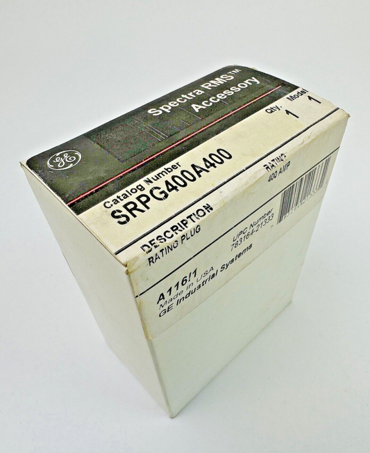 GE - SRPK1200B400 - SPECTRA RMS RATING PLUG - 400 AMP - FACTORY SEALED