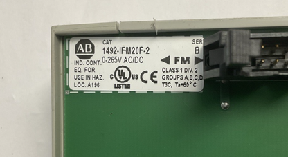 ALLEN BRADLEY 1492-IFM20F-2 INTERFACE MODULE SER.B 265VAC/DC***LOTOF2***