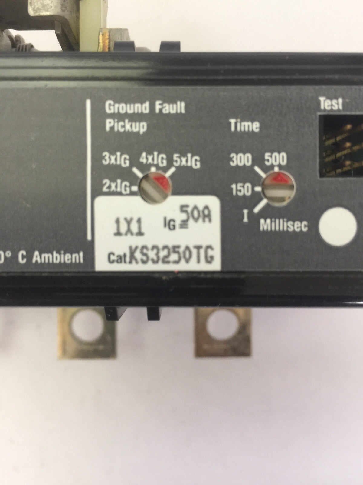 WESTINGHOUSE KS3250TG ELECTRONIC GROUND FAULT TRIP A1X3PK AUX SWITCH 6642C15G01
