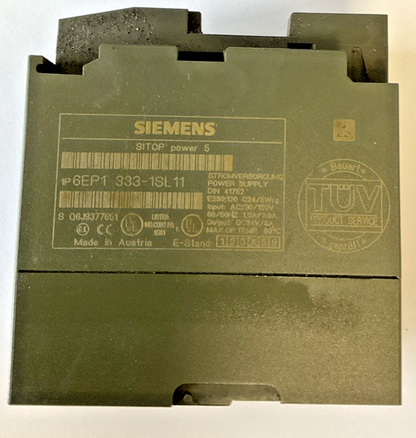 SIEMENS 1P6EP1 333-1SL11 POWER SUPPLY SITOP POWER 5 60/50HZ 1.0/2.0A