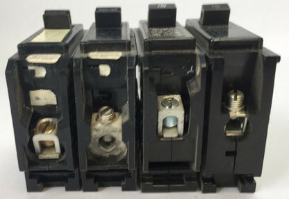 CHALLENGER/SYLVANIA BQ1C015 CIRCUIT BREAKER 1POLE 15AMP 120/240VAC (LOT OF 4)