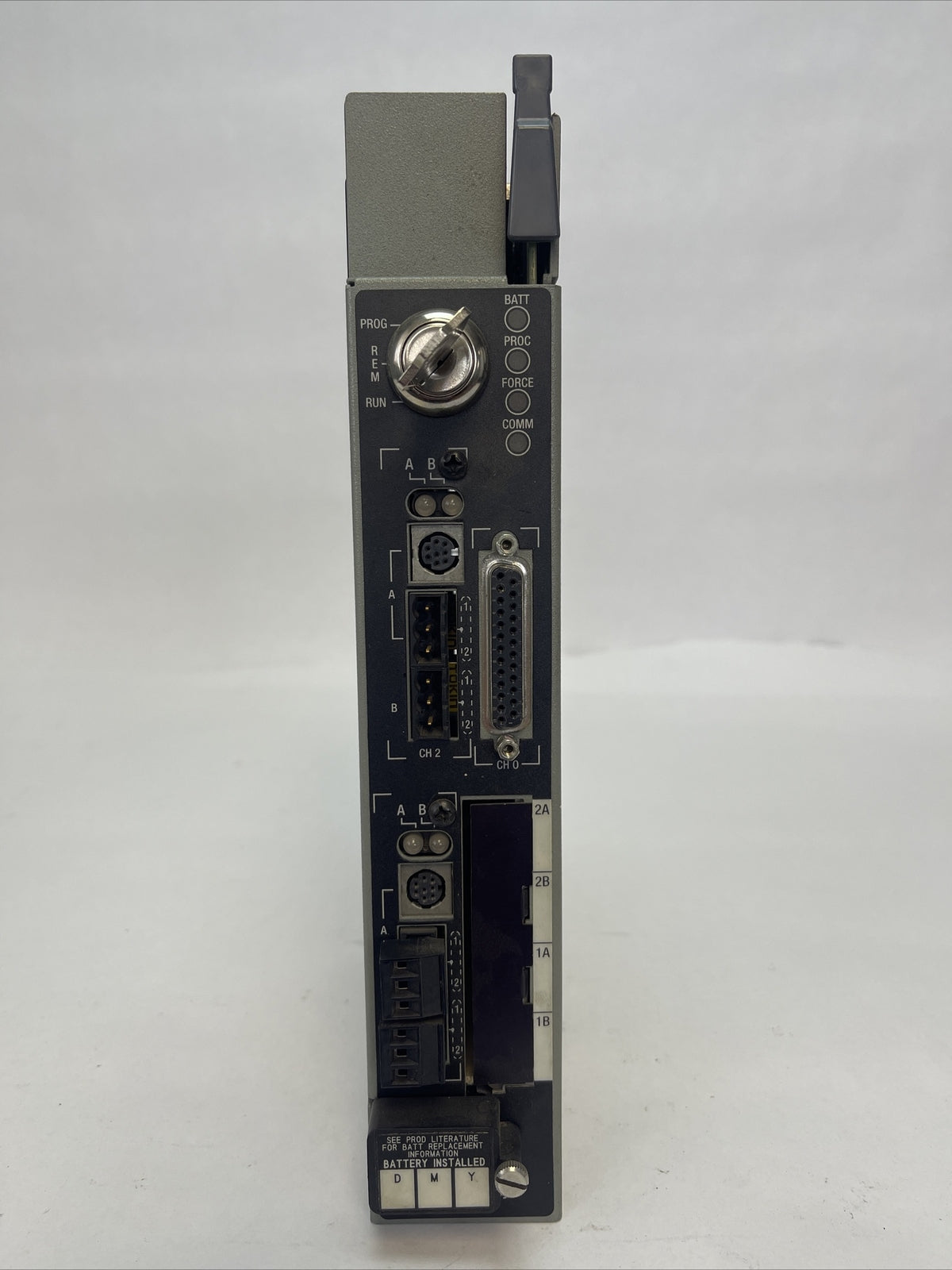 ALLEN BRADLEY 1785-L80B/E PLC-5/80 PROCESSOR MODULE REV L01 SER E F/W REV D.1