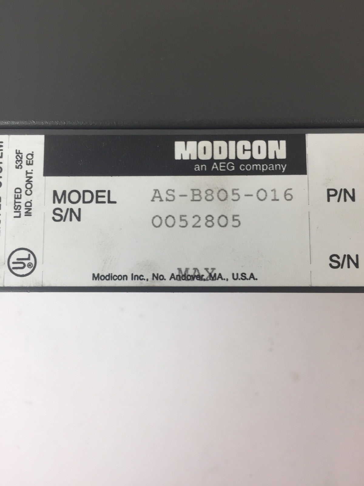 AEG MODION SCHNEIDER AS-B805-016 INPUT MODULE 115VAC