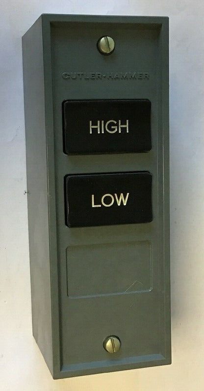 CUTLER HAMMER 10250H5206A STANDARD DUTY HIGH-LOW  PUSHBUTTON STATION
