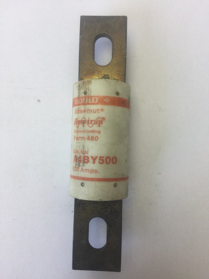 GOULD SHAWMUT A4BY500 AMP-TRAP CURRENT LIMITING FUSE 500AMPS 600VAC FORM 480