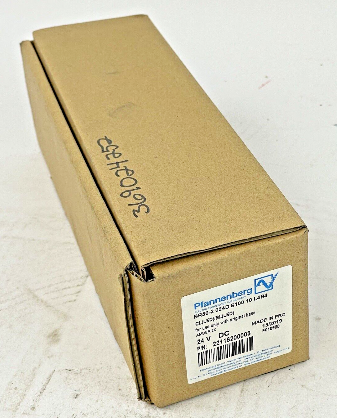 PFANNENBERG - 22118200003 - AMBER STACKLIGHT - BR50-2 024D S100 10 L4B4 - BR50