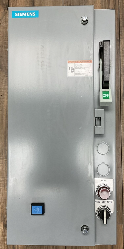 SIEMENS 17FSH92BF13 FUSIBLE COMBINATION STARTER 600VAC 10HP COIL 120V