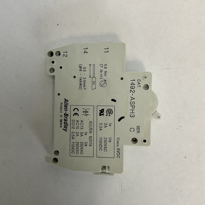 ALLEN BRADLEY 1492-ASPH3 SER C AUXILIARY SWITCH