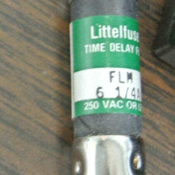 BOX of 10 / LITTELFUSE FLM6-1/4  FUSE / 6-1/4A, 250V / NEW SURPLUS / FLM-6-1/4