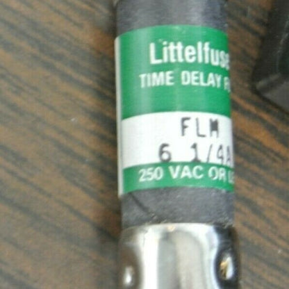 BOX of 10 / LITTELFUSE FLM6-1/4  FUSE / 6-1/4A, 250V / NEW SURPLUS / FLM-6-1/4