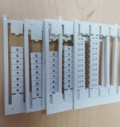 PARTIALS Allen Bradley 1492-SM6X12 Ser. B Markers