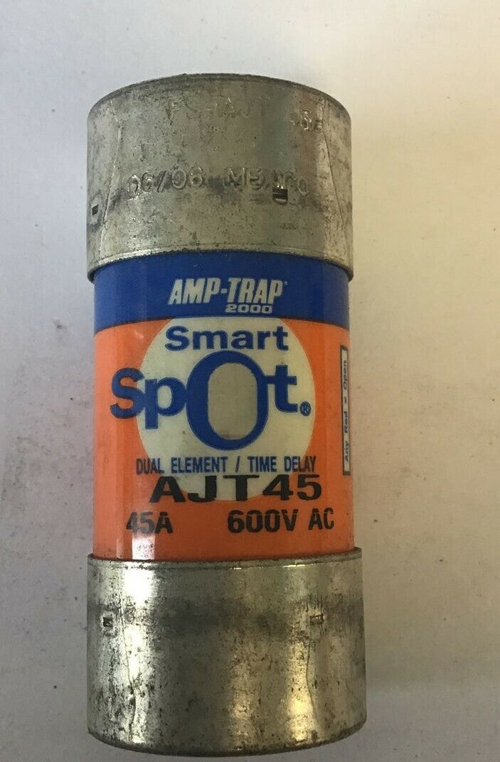 FERRAZ SHAWMUT AJT45 TIME DELAY FUSE 600VAC 45A  CLASS J ***LOTOF2***