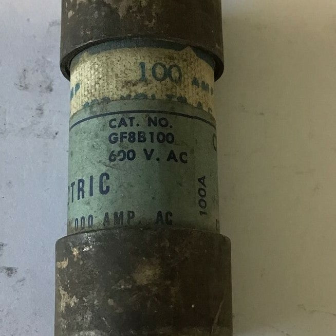 GENERAL ELECTRIC GF8B100 CURRENT LIMITNG FUSE 600VAC 100A  CLASS J***LOTOF4***