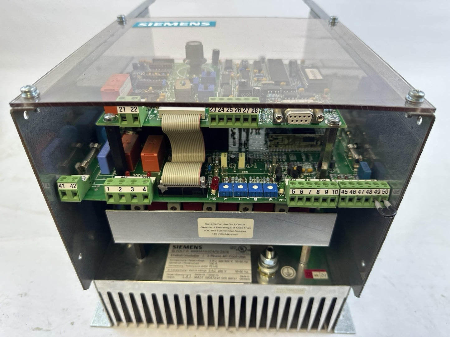 SIEMENS SIVOLT K 6SG6410-2CA75-ZA76 3 PHASE AC CONTROLLER 3AC 220-500V 50-60 HZ