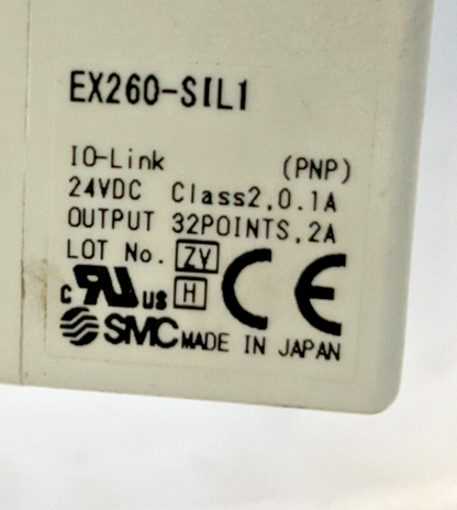 SMC EX260-SIL1 IO-LINK 24VDC CLASS2 0.1A