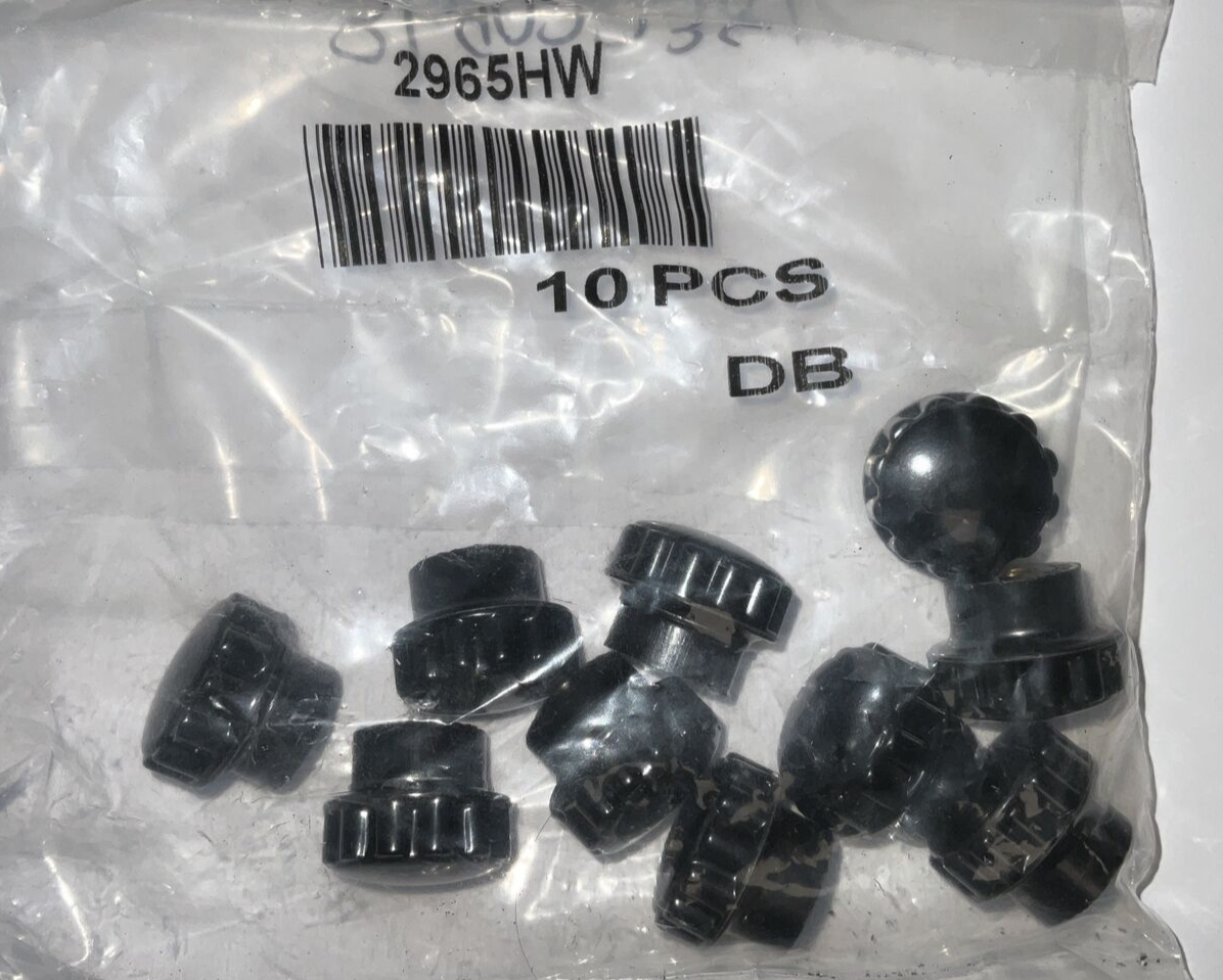 DAVIES MOLDING 2965HW KNOB FLUTED 1/4"-20 PLASTIC***LOTOF20***