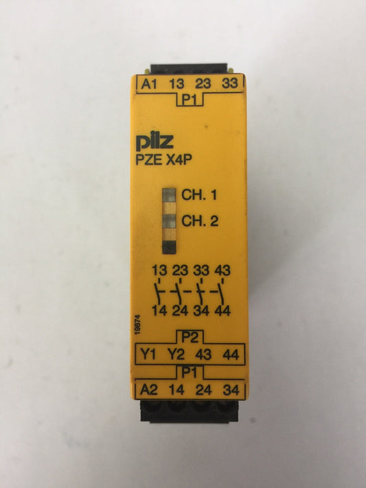 PILZ PZE X4P 24VDC 4n/o SAFETY RELAY 24VDC