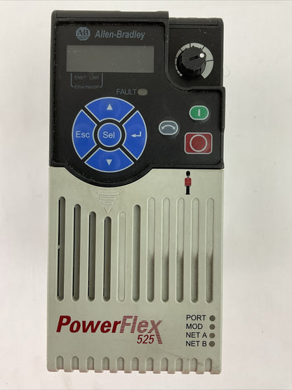 ALLEN BRADLEY 25B-D4P0N104 AC DRIVE FRN 1.003 SER A OUTPUT 0-460VAC