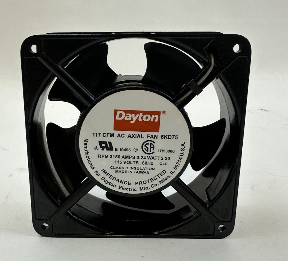 DAYTON 6KD75 117 CFM AC AXIAL FAN 115V 60HZ