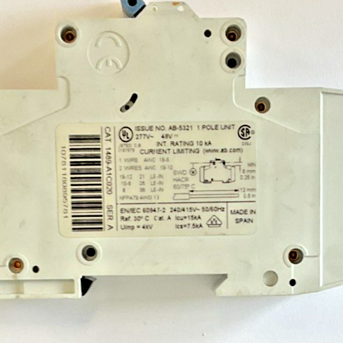 ALLEN BRADLEY 1489-A1C020 CIRCUIT BREAKER SER.A  ***LOTOF2***