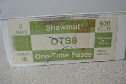 GOULD SHAWMUT OTS8 CLASS K5 FUSE 8A / 600V / NEW SURPLUS / EACH