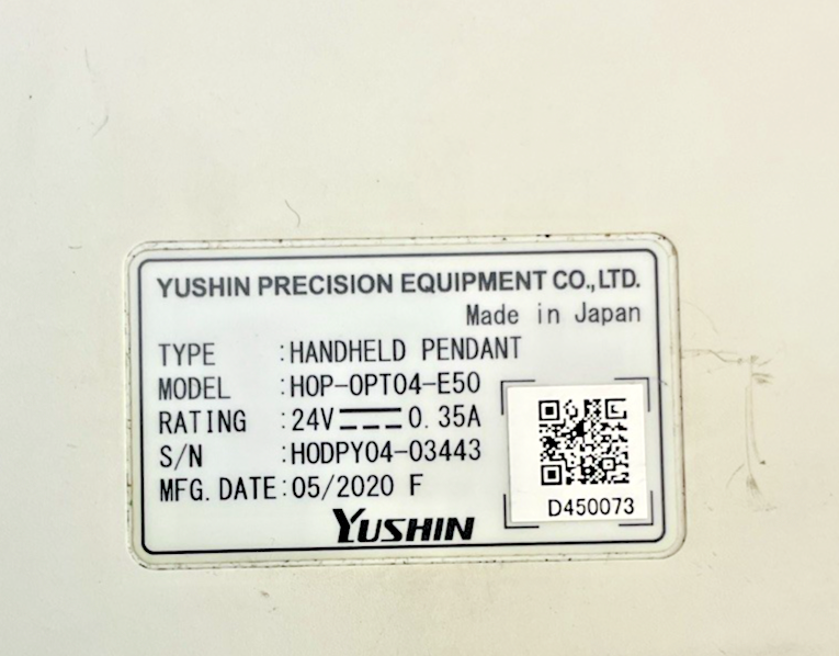 YUSHIN H0P-0PT04-E50 HANDHELD PENDANT 24VDC 0.35A
