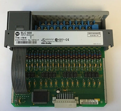 ALLEN BRADLEY 1746-ITB16 INPUT MODULE SER.C 10-30VDC PLC MODULE FAST DC-SINK