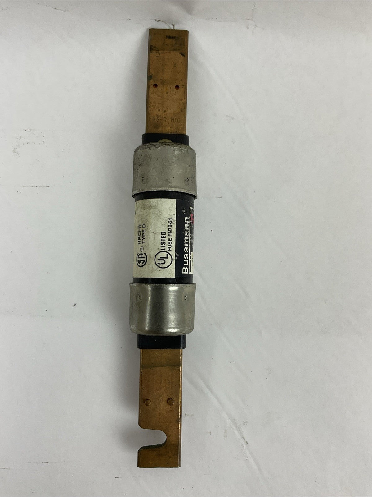 FUSETRON FRS-R 100 TIME DELAY DUAL ELEMENT 600VAC 100A CLASS K5 FUSE (LOT OF 3)