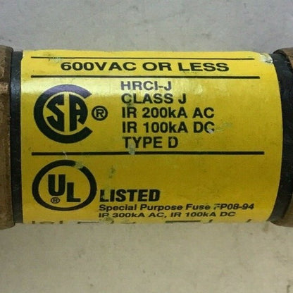 BUSS LPJ-1-6/10SP FUSE DUAL ELEMENT TIME-DELAY 600VAC CLASS J ***LOTOF3****