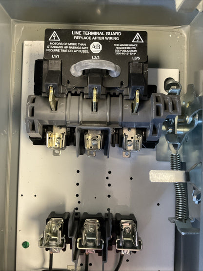 ALLEN BRADLEY 512-AJB-6P-24R COMBINATION STARTER SIZE 0 TYPE 3R, 4, 12