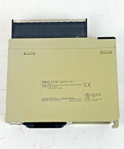 OMRON - CS1W-AD041-V1 A/D UNIT - PLC ANALOG INPUT MODULE -4PT, 1/8000 RESOLUTION