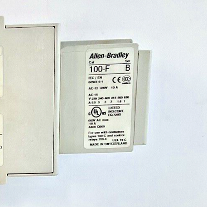 ALLEN BRADLEY 300-CO*930 SER.C CONTACTOR W/ 100F W/ 100-S 600V NEMA SIZE 2