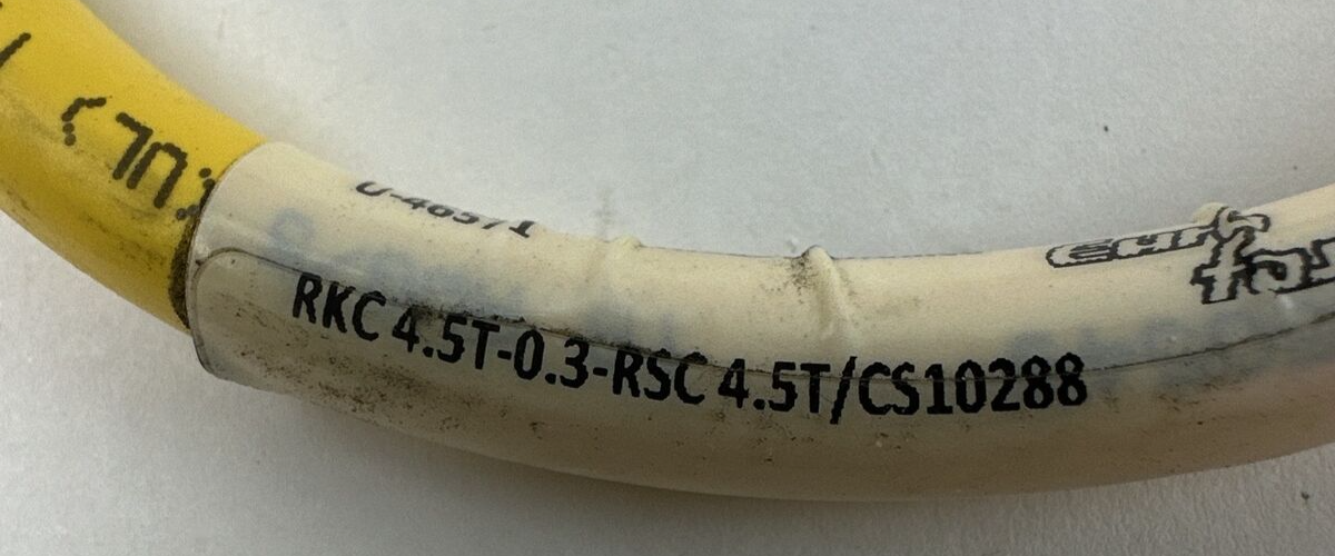 TURCK RKC 4.5T-0.3-RSC 4.5T/CS10288 CABLE