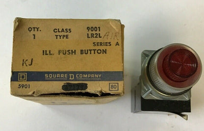SQUARE D 9001 LR2L ILLUMINATED PUSHBUTTON SERIES A***LOTOF7***