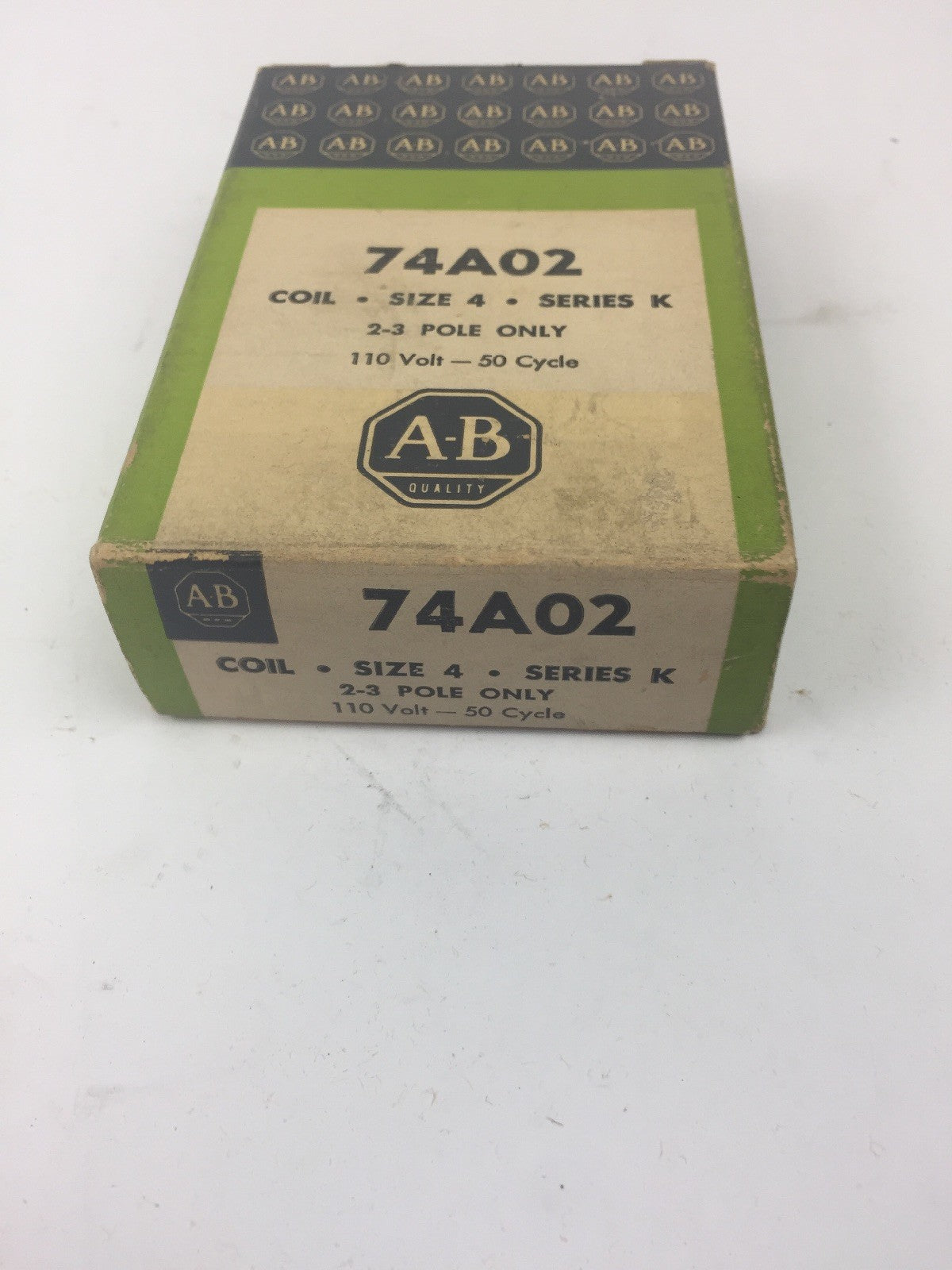 ALLEN BRADLEY 74A02 COIL SIZE 4 SERIES K 2-3 POLE ONLY 110 VOLT 50 CY