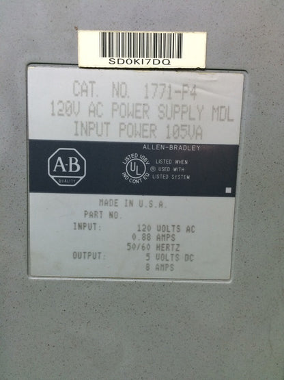 ALLEN-BRADLEY 1771-P4 POWER SUPPLY