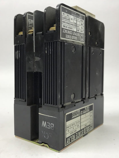 Square D 8501 LSO-30 Solid State Relay 120 V 50-60 HZ 3 Pole Convertible
