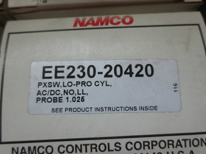 NAMCO EE230-20420 CYLINDICATOR PROXIMITY SWITCH 1.025 PROBE LENGTH - NEW SURPLUS