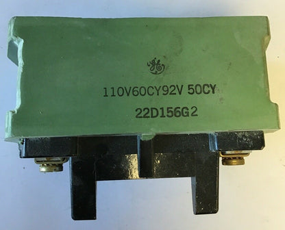 GENERAL ELECTRIC 22D156G2 COIL 110V 60CY 92V 50CY